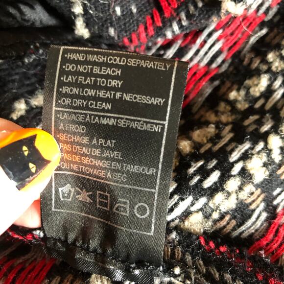 Jack by BB Dakota Open Front Wool Blend Knit Cardigan S Aztec Southwestern Boho - Picture 10 of 13